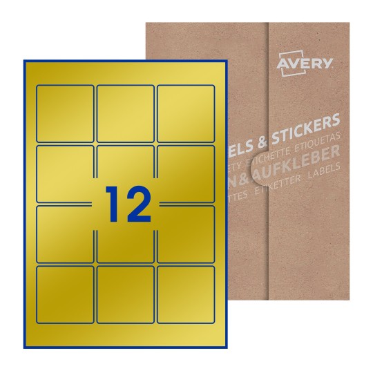Square Labels - 60 x 60mm Square, Avery Blank Labels