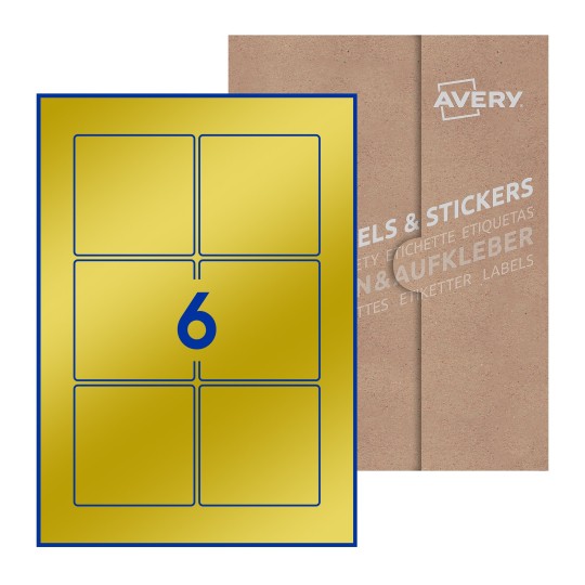 Square Labels - 80 x 80mm Square, Avery Blank Labels
