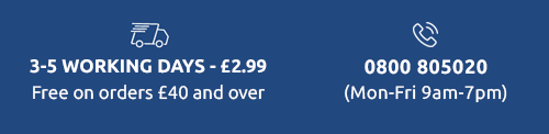 Delivery 3-5 working day - £2.99