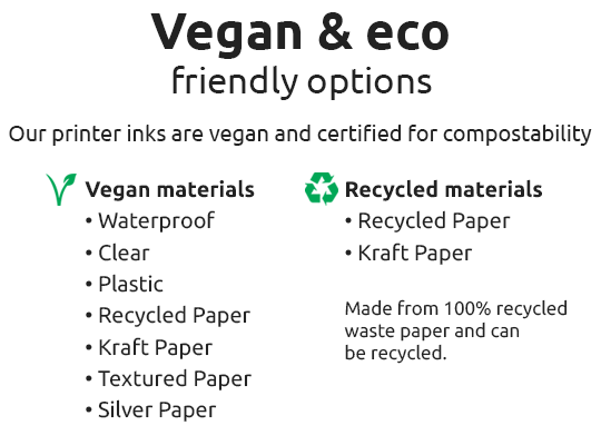 vegan eco label options