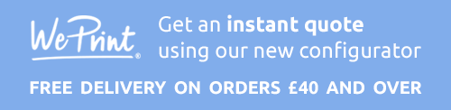 WePrint get an instant print quote using our configurator