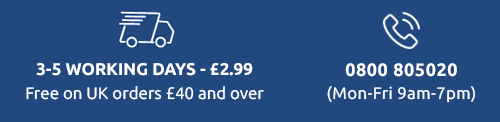 Delivery 3-5 working day - £2.99