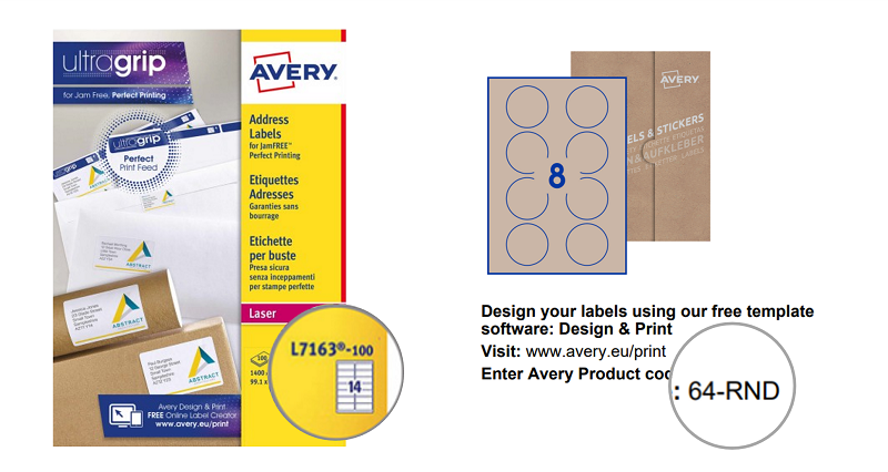 Avery Software code