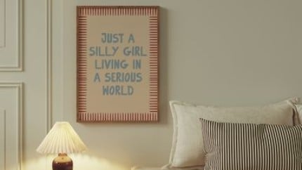 Print and pigment Bed Side Frame