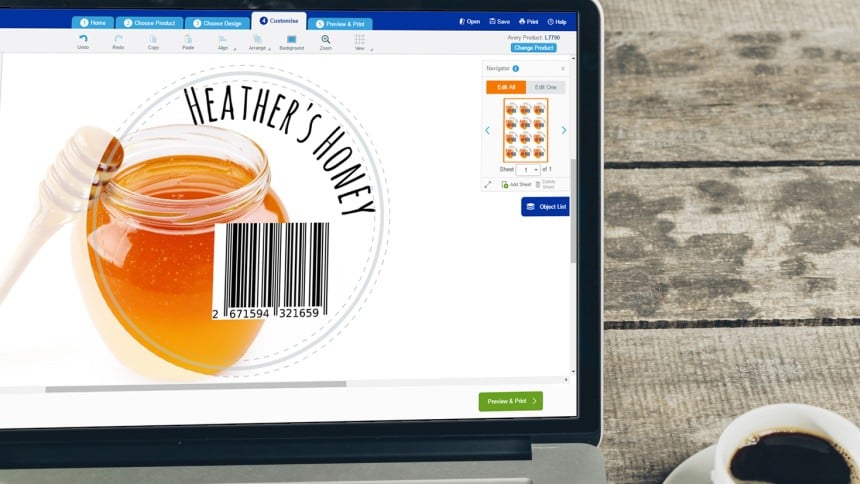 Generate barcodes and QR codes