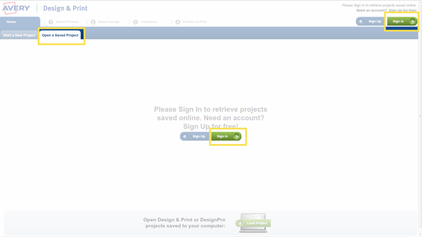 Avery Design and Print, appying a design to a different product