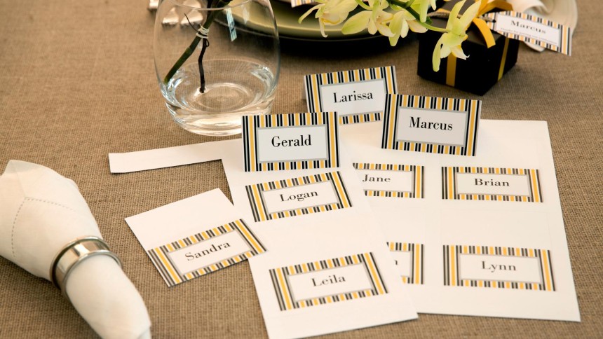 Wedding table planning