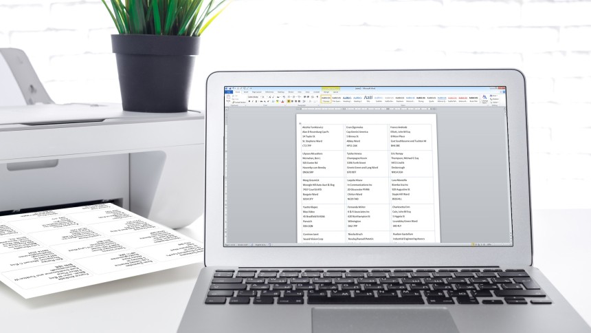Avery templates for Microsoft Word