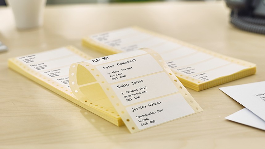 hero_labels_address & parcel labels_Dot Matrix and personal printer labels
