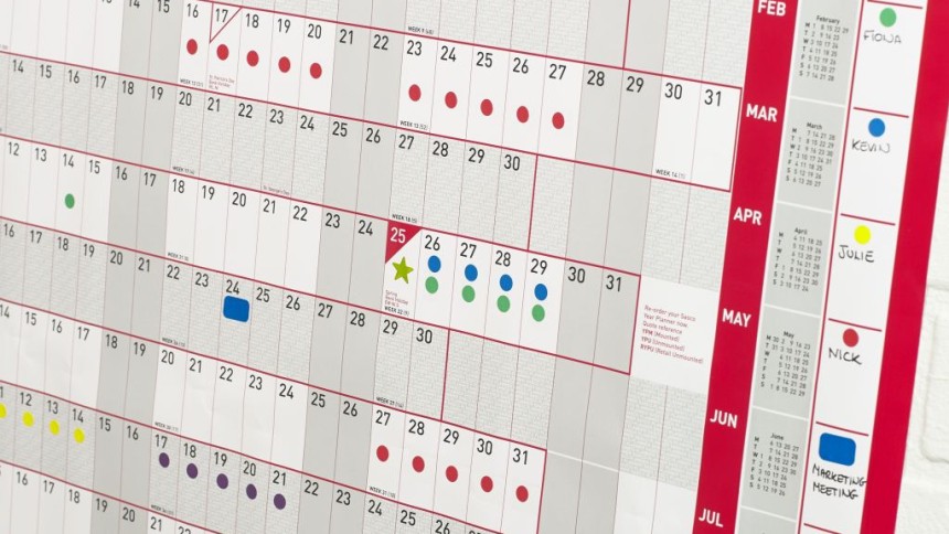 easy to use holiday chart with small labels