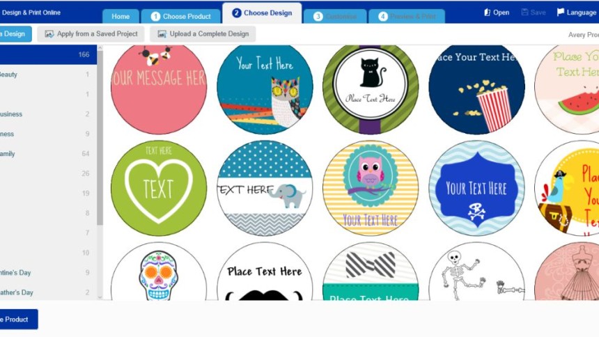 Create your own labels in Avery Design & Print