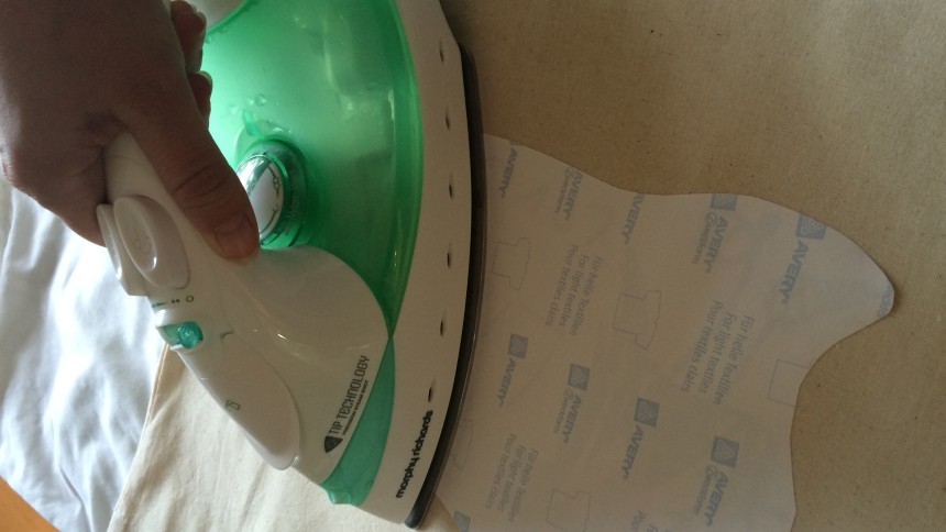Ironing an Avery Fabric Transfer