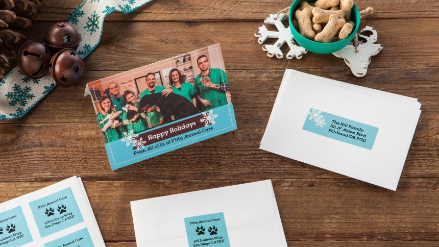 Avery Greetings cards and labels - big up your brand this Christmas