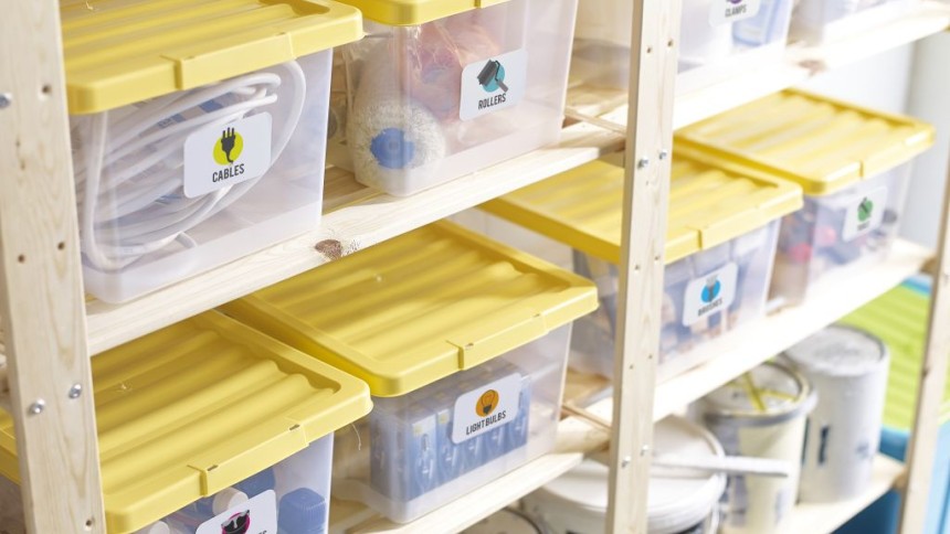 Storage box labels