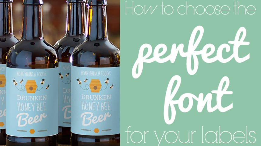 How to choose the perfect font when designing labels