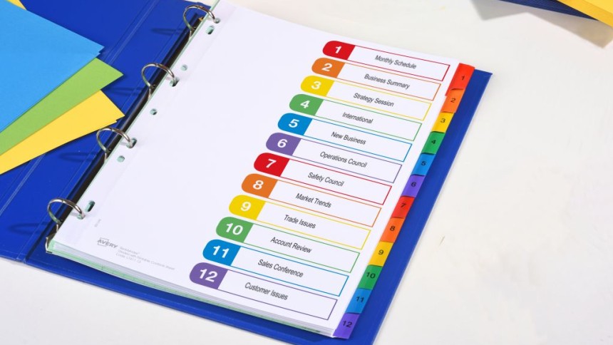Avery ReadyIndex Dividers