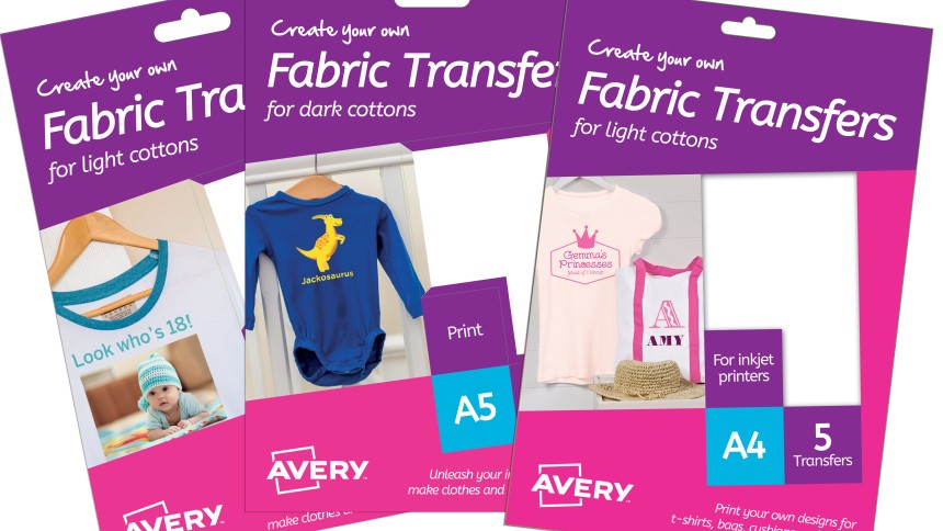 Avery Fabric Transfers