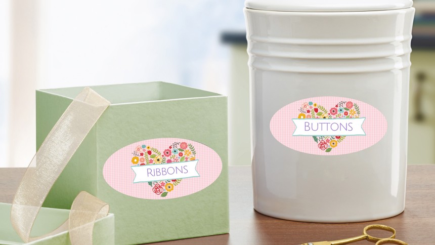 Avery Labels help you organise your craft items