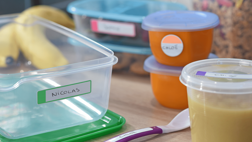Family self-naminating labels
