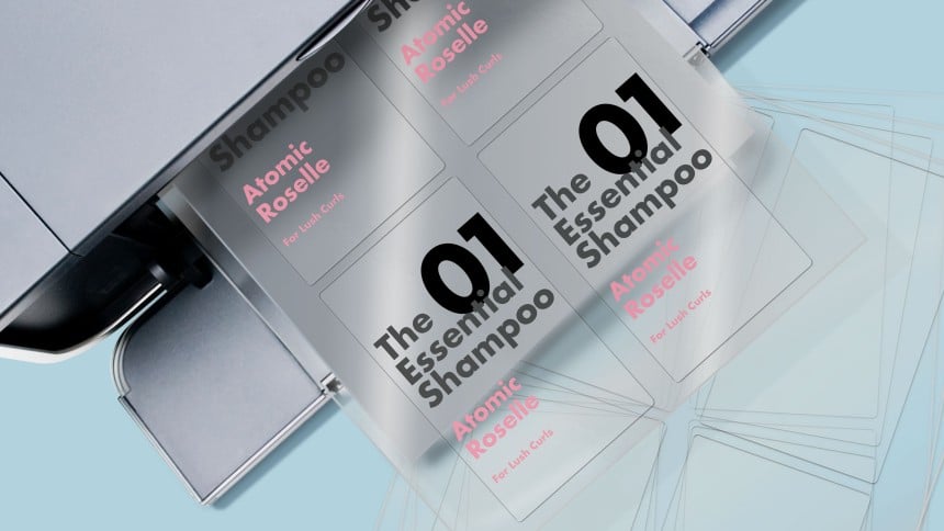 Blank Clear Labels