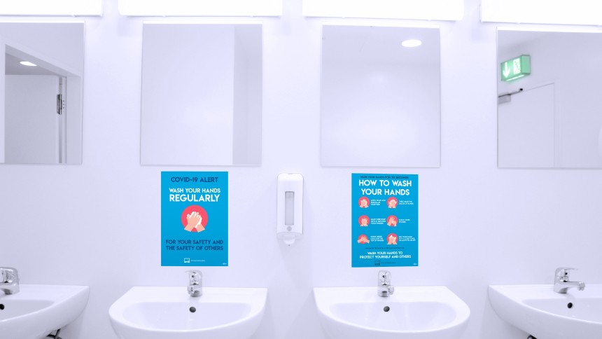 Avery COVID Signs - Coronavirus Hand Washing Posters