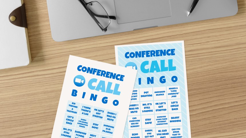 virtual teaming building_conference call bingo