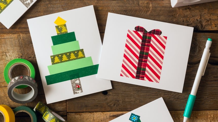 christmas 2020_christmas cards_diy gifts_wasbai tape cards
