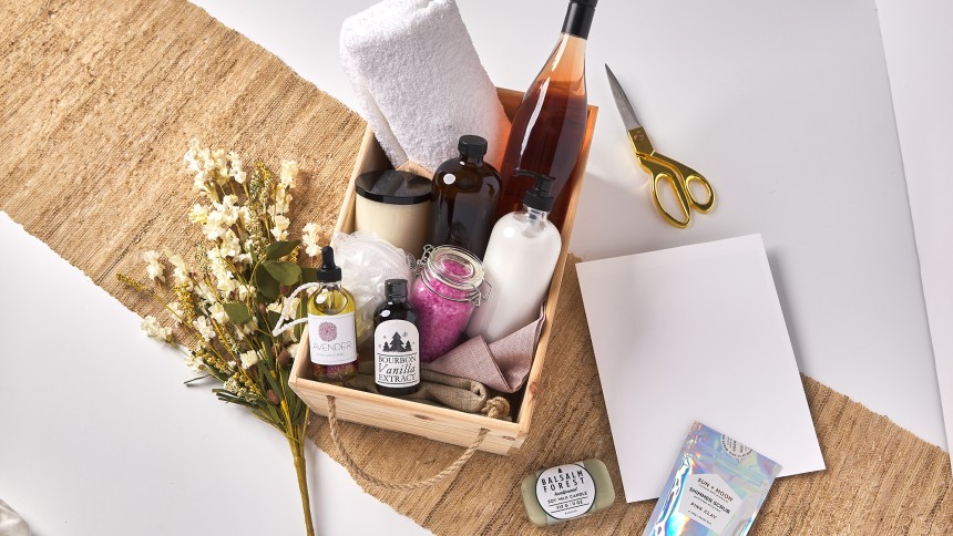 christmas 2020_diy gifts_hampers_spa basket