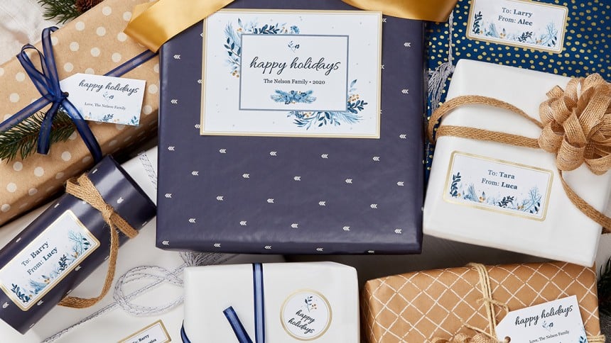 Create a co-ordinated Christmas with Avery labels and templates