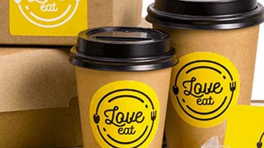 Logo stickers for food packaging