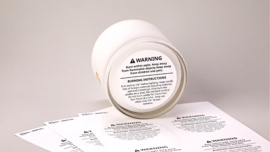 CLP Labels Image, for CLP, Candles and Wax melts 