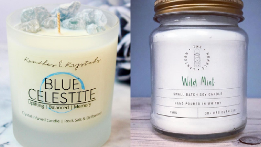 Clear Matt Finish Candle Label