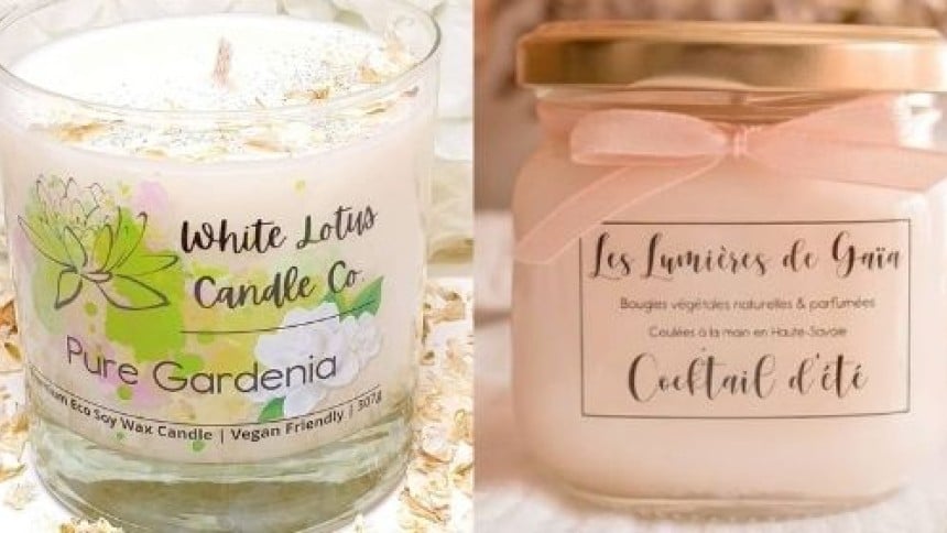 Gloss Transparent Candle Label