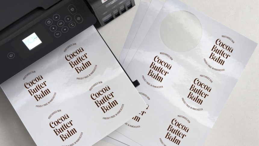 Blank Labels Gloss Paper