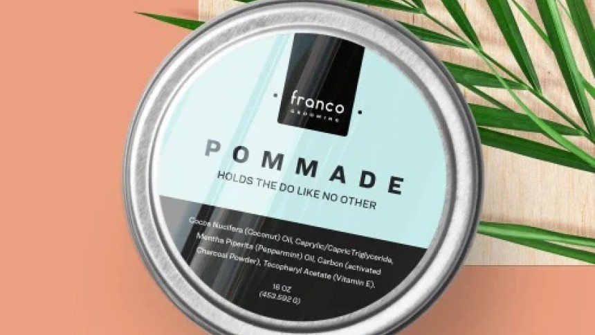 Glossy Cosmetic pomade tin round label sticker