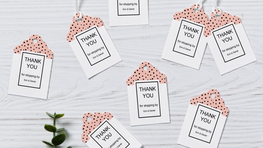 Swing Tags Thank You Message Avery Blog