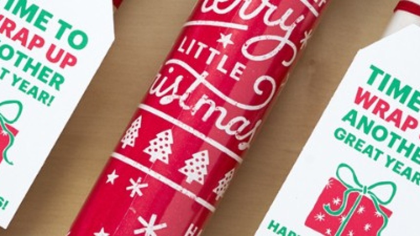 Blog image - swing tags christmas wrapping paper