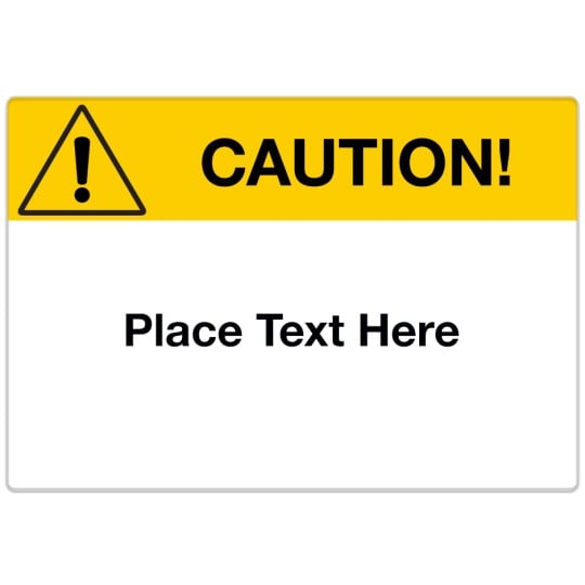 Avery Industrial Template Design - Caution