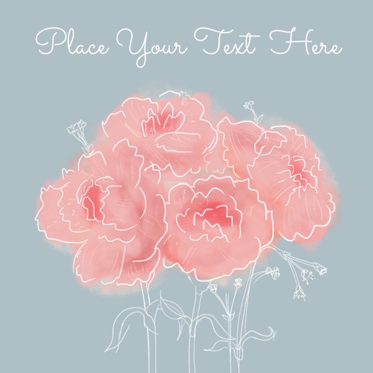 Avery Bouquet Template design for Mother's Day