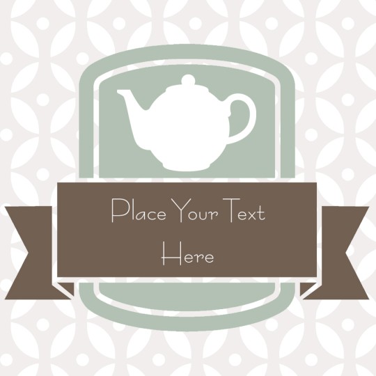 Avery Teapot Template design for Mother's Day
