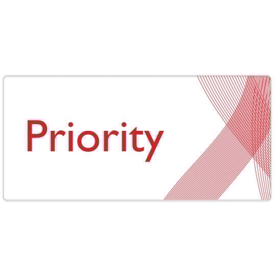Red Stripes Avery Template design for Organising