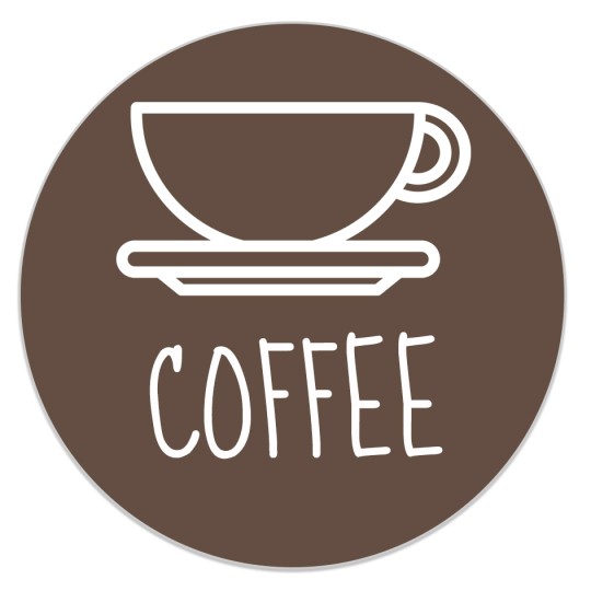 Cup Avery Template design for Round Labels