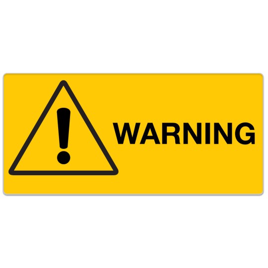 Warning Avery Template design