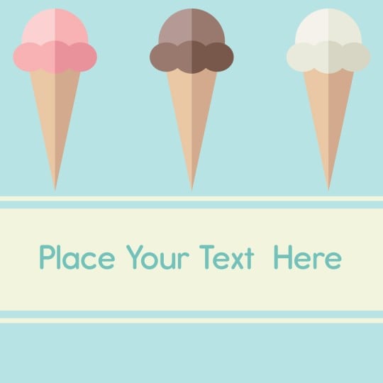 Avery Ice Cream Template design