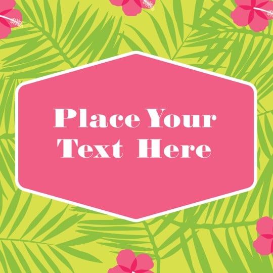 Avery Tropical Template design