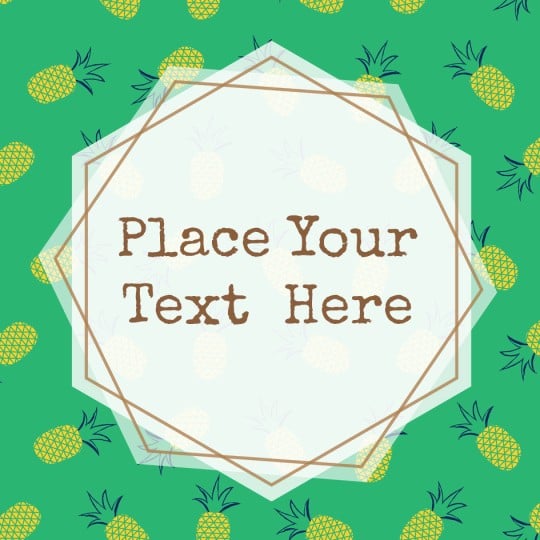 Avery Pineapple Template design