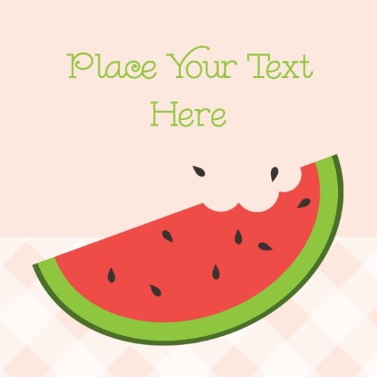 Avery Watermelon Template design