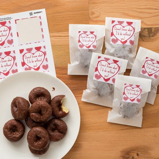 Avery Template designs for Valentine's Day