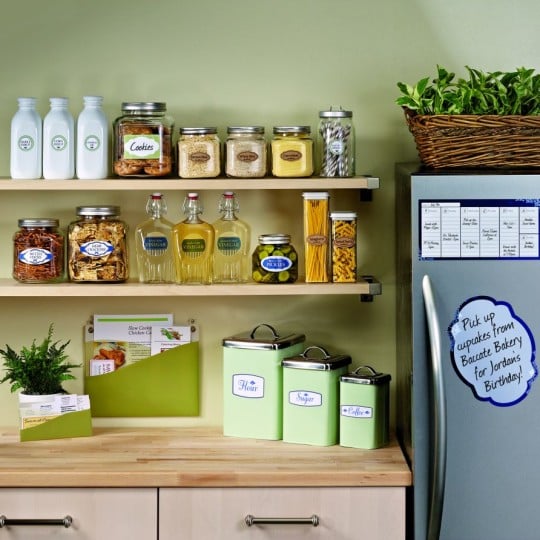 label up your kitchen with Avery