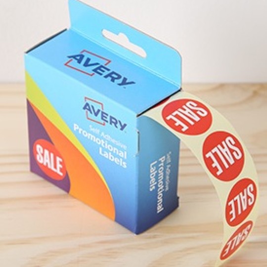 Labels in dispenser